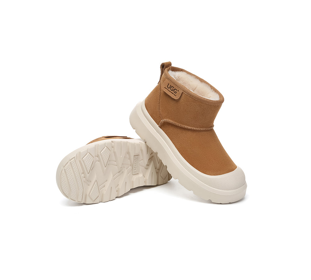 AUSTRALIAN SHEPHERD® UGG Boots Sheepskin Wool Ankle Chunky Platform Harrison