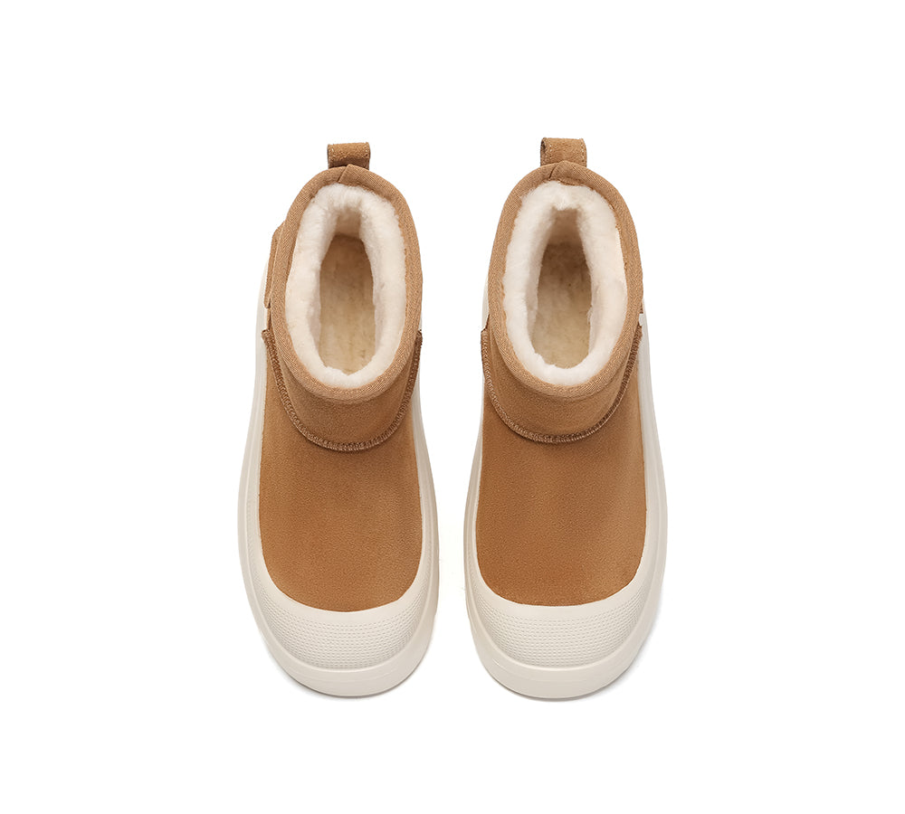 AUSTRALIAN SHEPHERD® UGG Boots Sheepskin Wool Ankle Chunky Platform Harrison