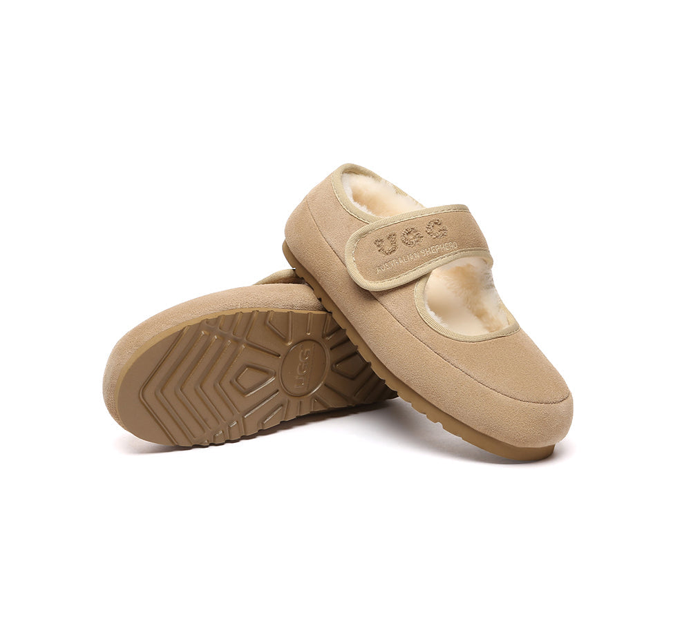 AUSTRALIAN SHEPHERD® UGG Slippers Sheepskin Wool Adjustable Strap Velvi UGG AUSTRALIAN SHEPHERD