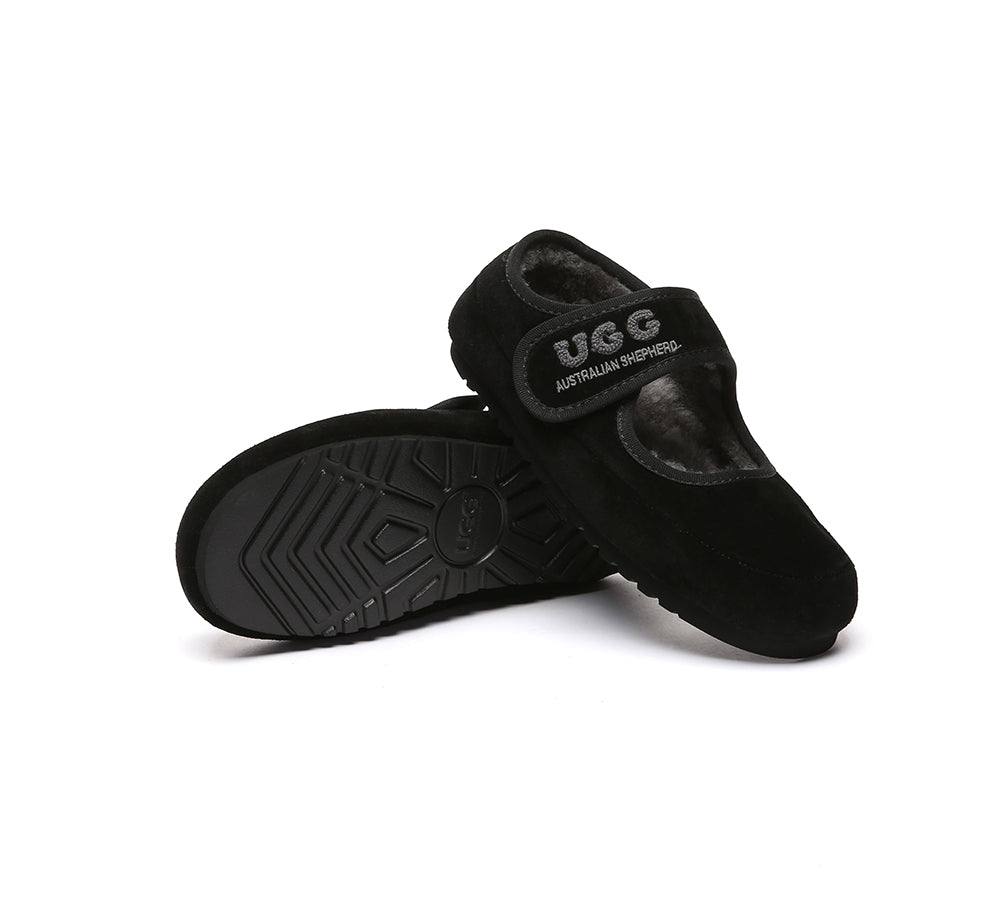 AUSTRALIAN SHEPHERD® UGG Slippers Sheepskin Wool Adjustable Strap Velvi UGG AUSTRALIAN SHEPHERD