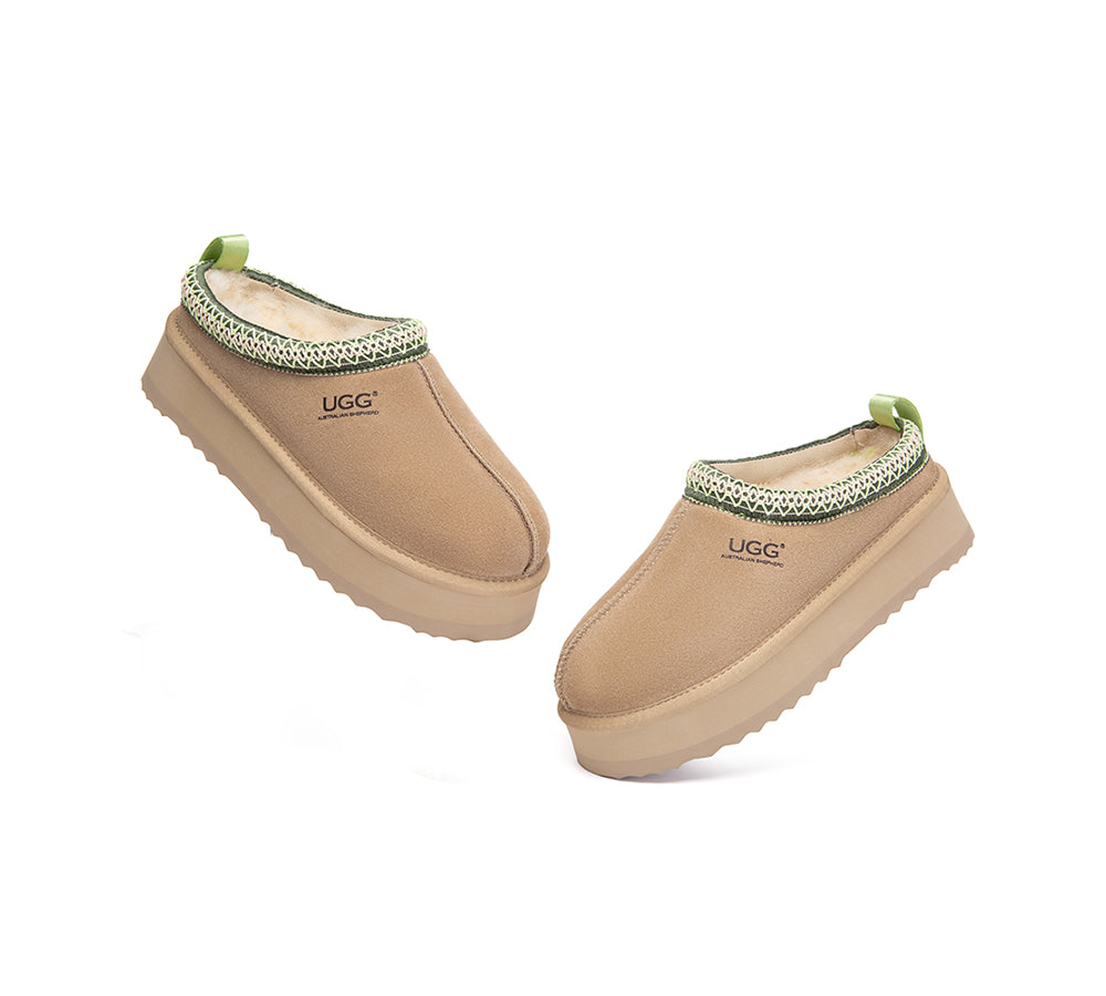 AUSTRALIAN SHEPHERD® UGG Slippers Sheepskin Wool Ankle Tazzy Tay Platform UGG AUSTRALIAN SHEPHERD