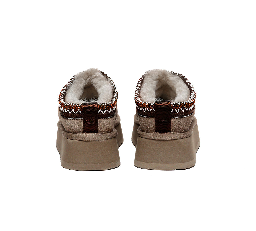 AUSTRALIAN SHEPHERD® UGG Slippers Sheepskin Wool Ankle Platform Tazzy Ventus - UGG EXPRESS