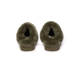 EVERAU® UGG Slippers Sheepskin Wool Suede Scuff Muffin - UGG EXPRESS