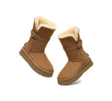 UGG EVERAU®  UGG Boots Women Sheepskin Wool Platform Short Valerie