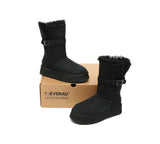 UGG EVERAU®  UGG Boots Women Sheepskin Wool Platform Short Valerie