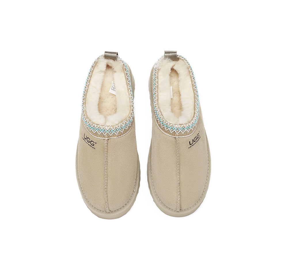 AUSTRALIAN SHEPHERD® UGG Slippers Sheepskin Wool Ankle Platform Tazzy Ventus