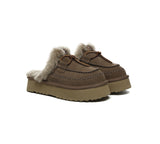 AUSTRALIAN SHEPHERD® UGG Slippers Women Sheepskin Wool Platform Sammy