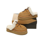 AUSTRALIAN SHEPHERD® UGG Slippers Women Sheepskin Wool Platform Sammy