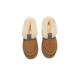 AUSTRALIAN SHEPHERD® UGG Slippers Women Sheepskin Wool Collar Ankle Platform Santana