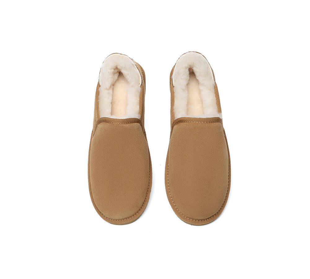 AUSTRALIAN SHEPHERD® UGG Slippers Men Sheepskin Wool Ankle Barn
