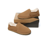 AUSTRALIAN SHEPHERD® UGG Slippers Men Sheepskin Wool Ankle Barn