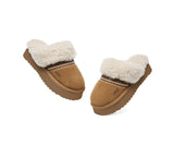 AUSTRALIAN SHEPHERD® UGG Slippers Sheepskin Wool Knitted Platform Isle