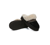AUSTRALIAN SHEPHERD® UGG Slippers Sheepskin Wool Knitted Platform Isle