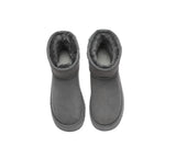 EVERAU® UGG Boots Sheepskin Wool Ankle Platform Thick Bottom Mini Classic - UGG EXPRESS