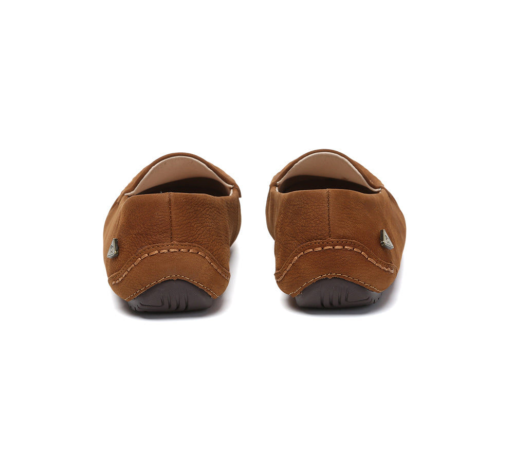 EVERAU® Women Suede Leather Moccasins Chic Soft Driving Loafers Morris EVERAU