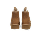 AUSTRALIAN SHEPHERD® UGG Boots Sheepskin Wool Elastic Band Platform Chelsie - UGG EXPRESS