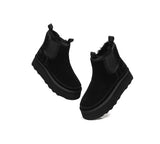 AUSTRALIAN SHEPHERD® UGG Boots Sheepskin Wool Elastic Band Platform Chelsie - UGG EXPRESS
