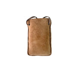 Women Sheepskin Wool Over Shoulder Neck Strap Phone Pouch - UGG EXPRESS