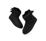 Urban UGG® UGG Boots Women Double faced Sheepskin Wool Mini Back Bow - UGG EXPRESS