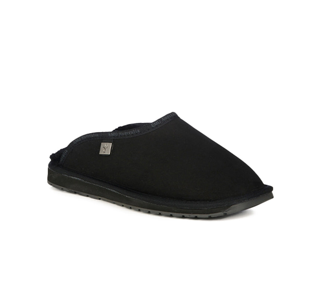 EMU® UGG Slippers Men Australian Made Sheepskin Wool Scuff Platinum Esperence EMU