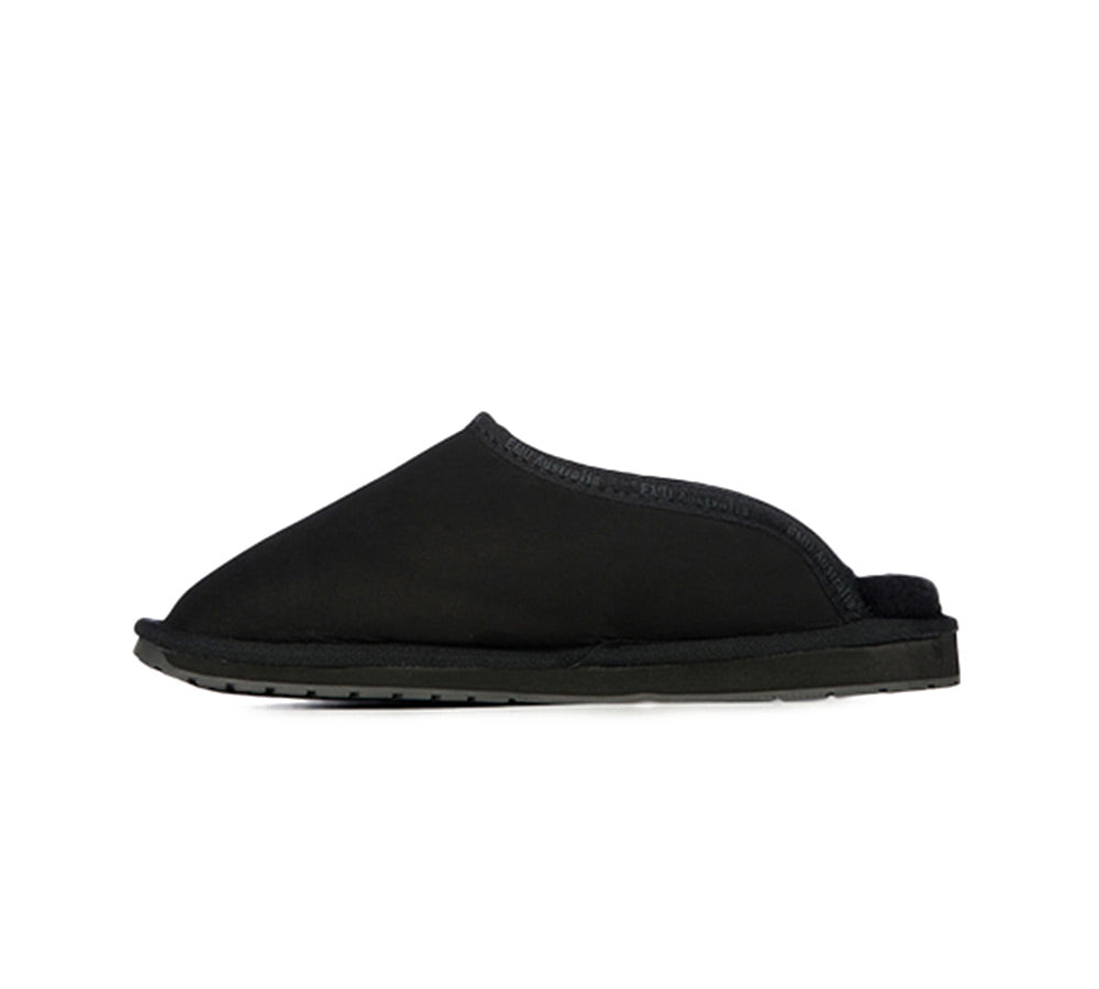 EMU® UGG Slippers Men Australian Made Sheepskin Wool Scuff Platinum Esperence EMU