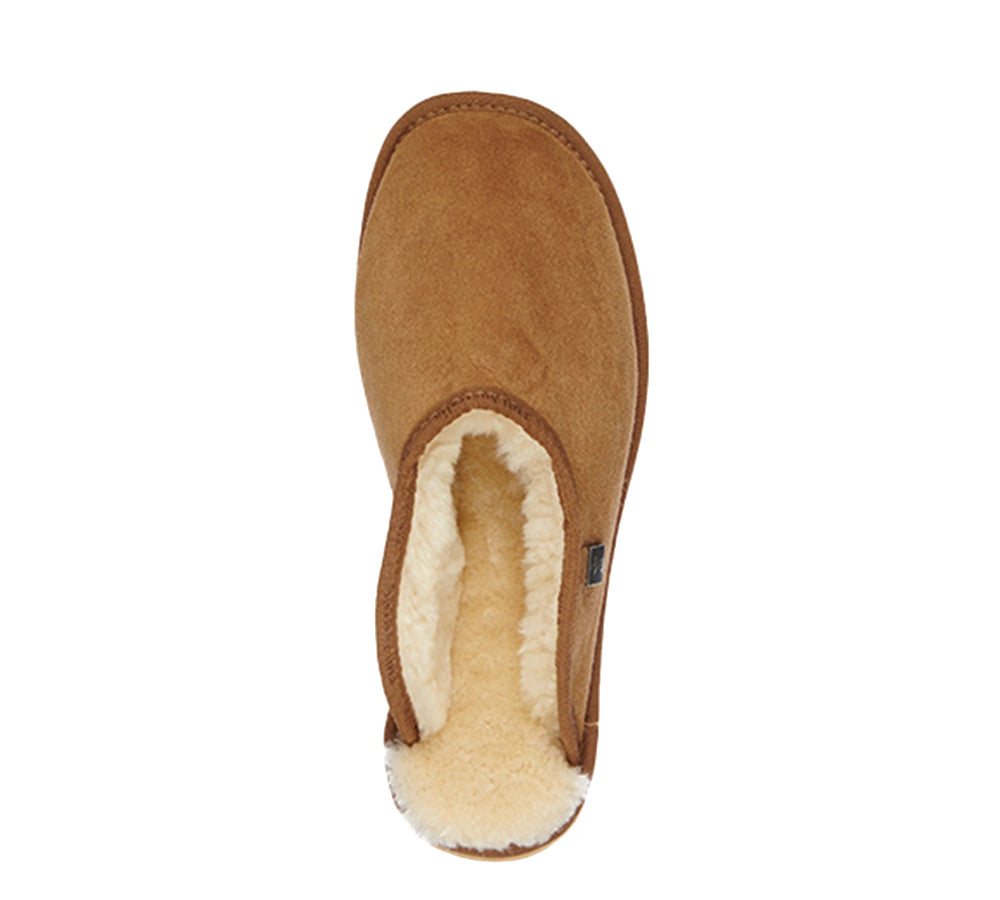 EMU® UGG Slippers Men Australian Made Sheepskin Wool Scuff Platinum Esperence EMU