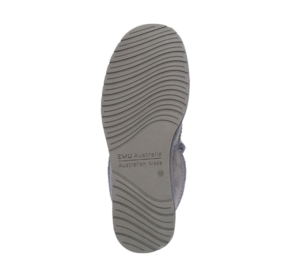 EMU® UGG Slippers Men Australian Made Sheepskin Wool Platinum Hume EMU