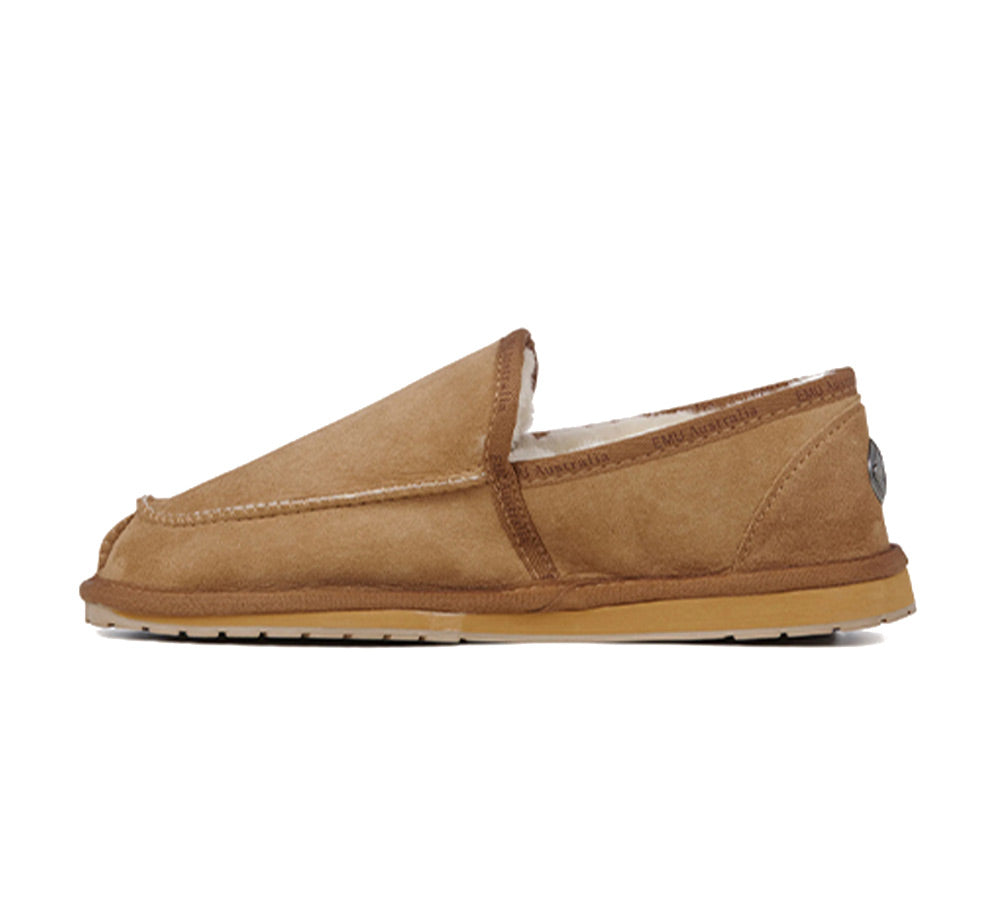 EMU® UGG Slippers Men Australian Made Sheepskin Wool Platinum Hume EMU