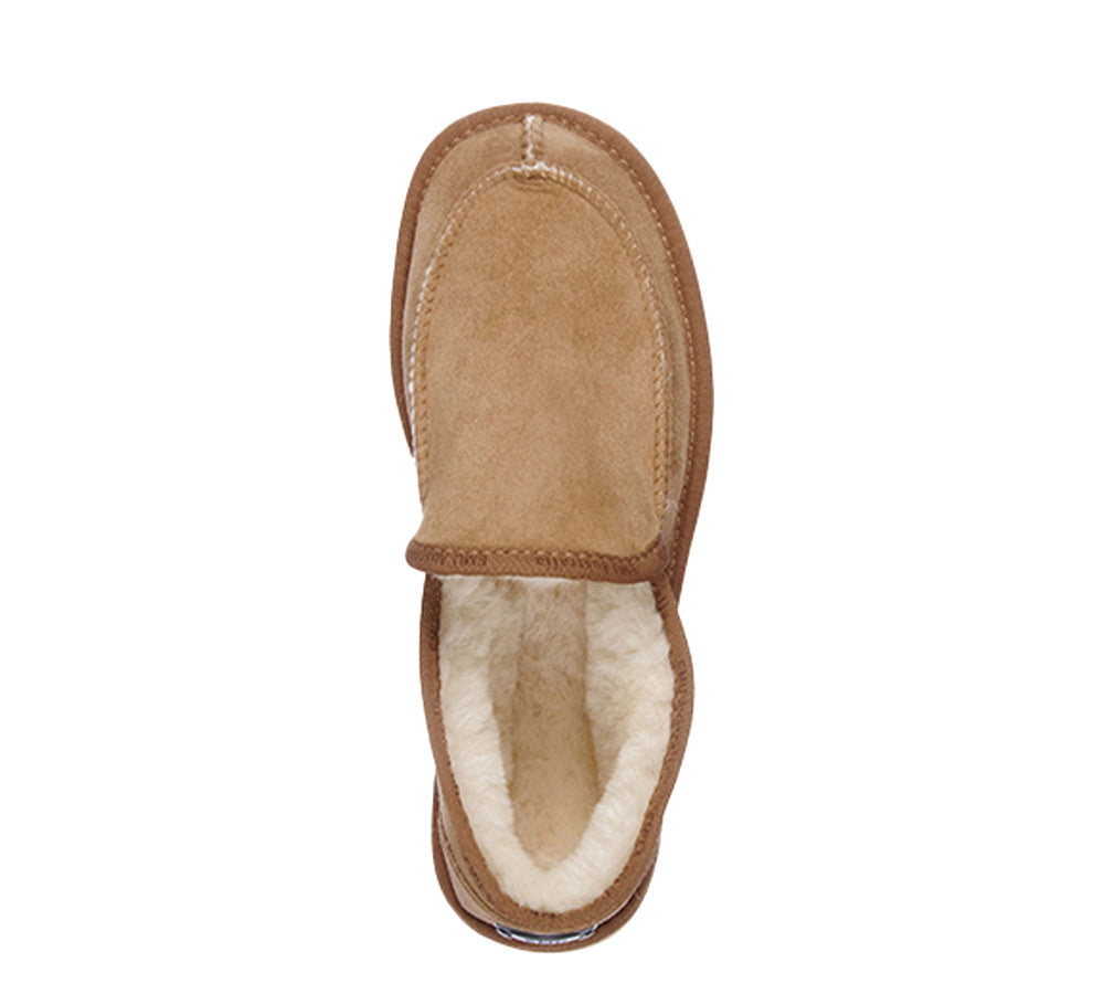 EMU® UGG Slippers Men Australian Made Sheepskin Wool Platinum Hume EMU