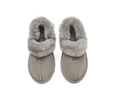 AUSTRALIAN SHEPHERD® 3-Way Style UGG Women Slippers Removable Wool Fluffy Strap Slingback Waffle UGG AUSTRALIAN SHEPHERD
