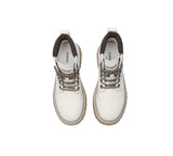 EVERAU® Women Leather Lace Up Chunky Boots Stephanie