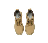 EVERAU® Women Leather Lace Up Chunky Boots Stephanie