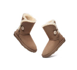 UGG EVERAU® UGG Boots Double Faced Sheepskin Wool Short Button - UGG EXPRESS