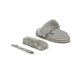 AUSTRALIAN SHEPHERD® UGG Slippers Women Removable Wool Strap Slingback Muffin Fluffy