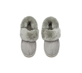 AUSTRALIAN SHEPHERD® UGG Slippers Women Removable Wool Strap Slingback Muffin Fluffy