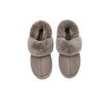 AUSTRALIAN SHEPHERD® UGG Slippers Women Removable Wool Strap Slingback Muffin Fluffy