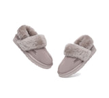 AUSTRALIAN SHEPHERD® UGG Slippers Women Removable Wool Strap Slingback Muffin Fluffy