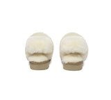 AUSTRALIAN SHEPHERD® UGG Slippers Women Removable Wool Strap Slingback Muffin Fluffy