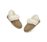 AUSTRALIAN SHEPHERD® UGG Slippers Women Removable Wool Strap Slingback Muffin Fluffy