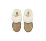 AUSTRALIAN SHEPHERD® UGG Slippers Women Removable Wool Strap Slingback Muffin Fluffy