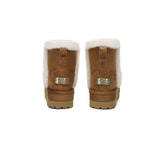 UGG EVERAU® UGG Boots Women Sheepskin Wool Shearling Lined Ankle Platform Udelia