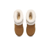 UGG EVERAU® UGG Boots Women Sheepskin Wool Shearling Lined Ankle Platform Udelia
