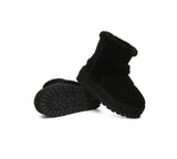 UGG EVERAU® UGG Boots Women Sheepskin Wool Shearling Lined Ankle Platform Udelia