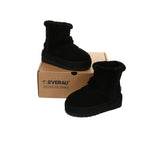 UGG EVERAU® UGG Boots Women Sheepskin Wool Shearling Lined Ankle Platform Udelia