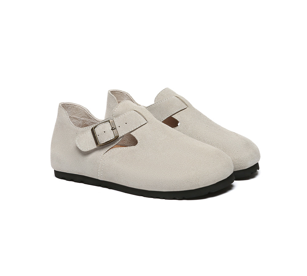 EVERAU® Adjustable Buckled Straps Slip-on Flat Sandals Brooke