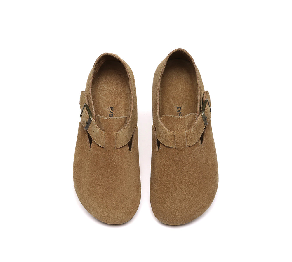 EVERAU® Adjustable Buckled Straps Slip-on Flat Sandals Brooke