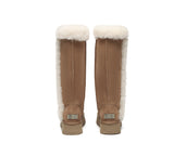 UGG EVERAU® UGG Boots Women Sheepskin Wool Shearling Lined Tall Platform Kazzi