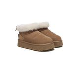 UGG EVERAU® UGG Boots Women Sheepskin Wool Drawstring Platform Payton