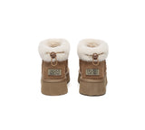 UGG EVERAU® UGG Boots Women Sheepskin Wool Drawstring Platform Payton