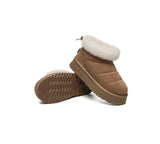 UGG EVERAU® UGG Boots Women Sheepskin Wool Drawstring Platform Payton